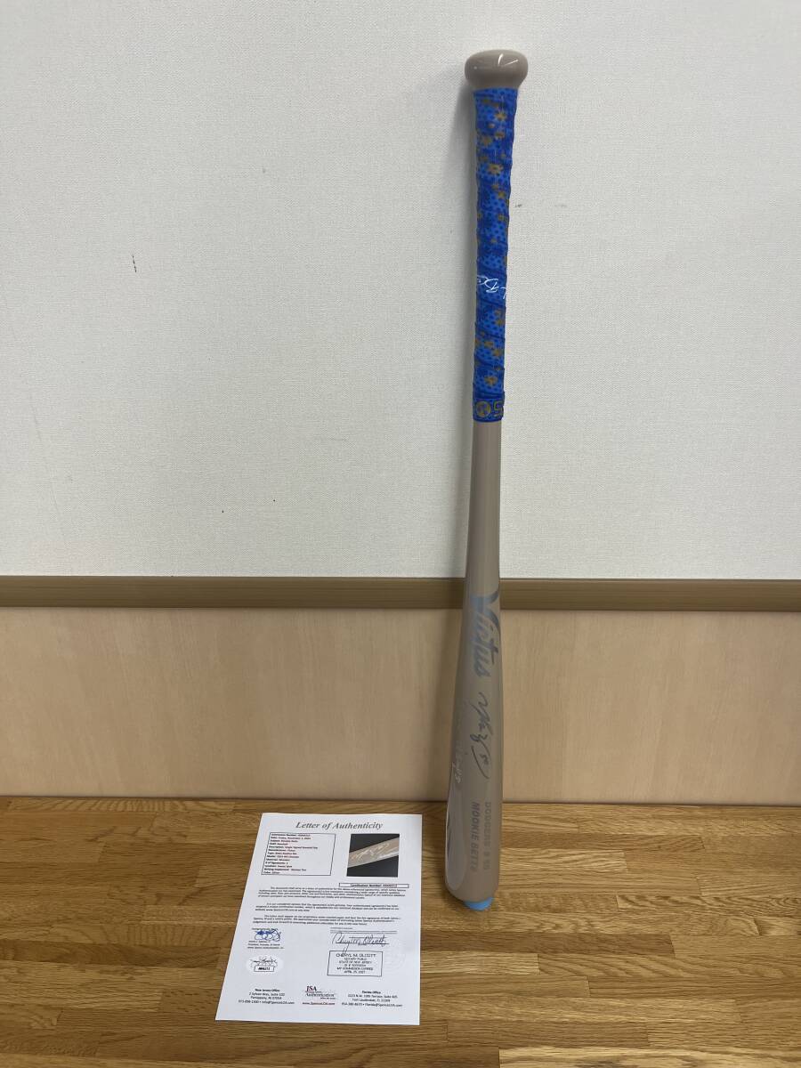 ドジャース ムーキーベッツ 直筆サインバット”24 WS Champs” JSA ドジャース ムーキーベッツ 直筆サインバット”24 WS Champs” JSA
