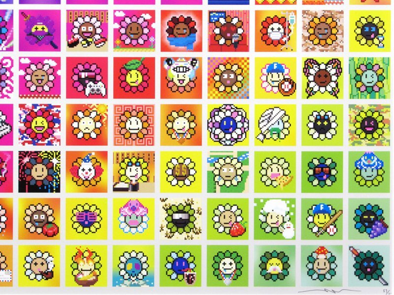 GINZA絵画館】村上 隆 「108つ煩悩MURAKAMI.FLOWERS」限定300 GINZA絵画館】村上 隆 「108つ煩悩MURAKAMI.FLOWERS」限定300