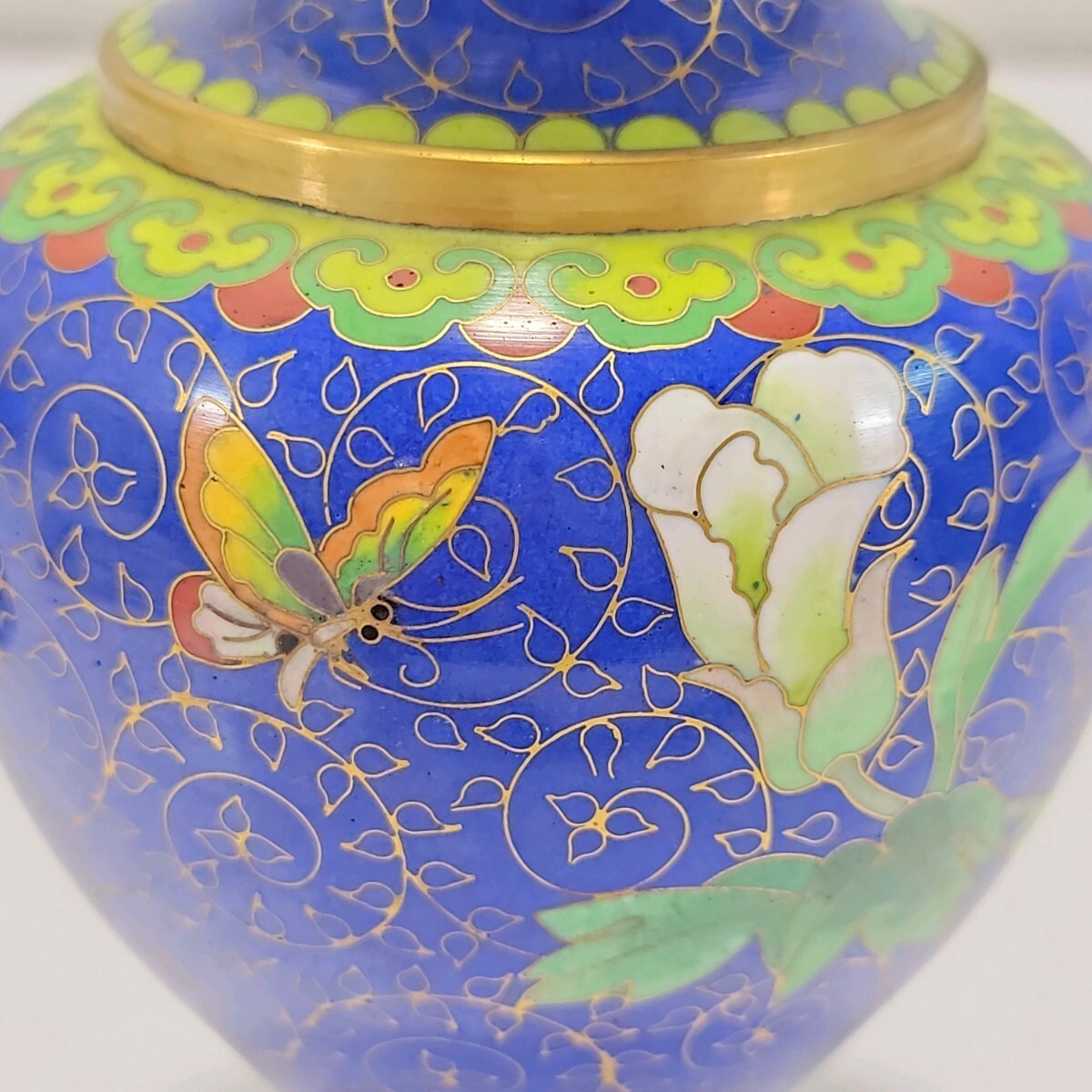 七宝焼 七宝花瓶 花入 時代 花器 中国古玩 時代品 時代物 骨董品 七宝焼 七宝花瓶 花入 時代 花器 中国古玩 時代品 時代物 骨董品