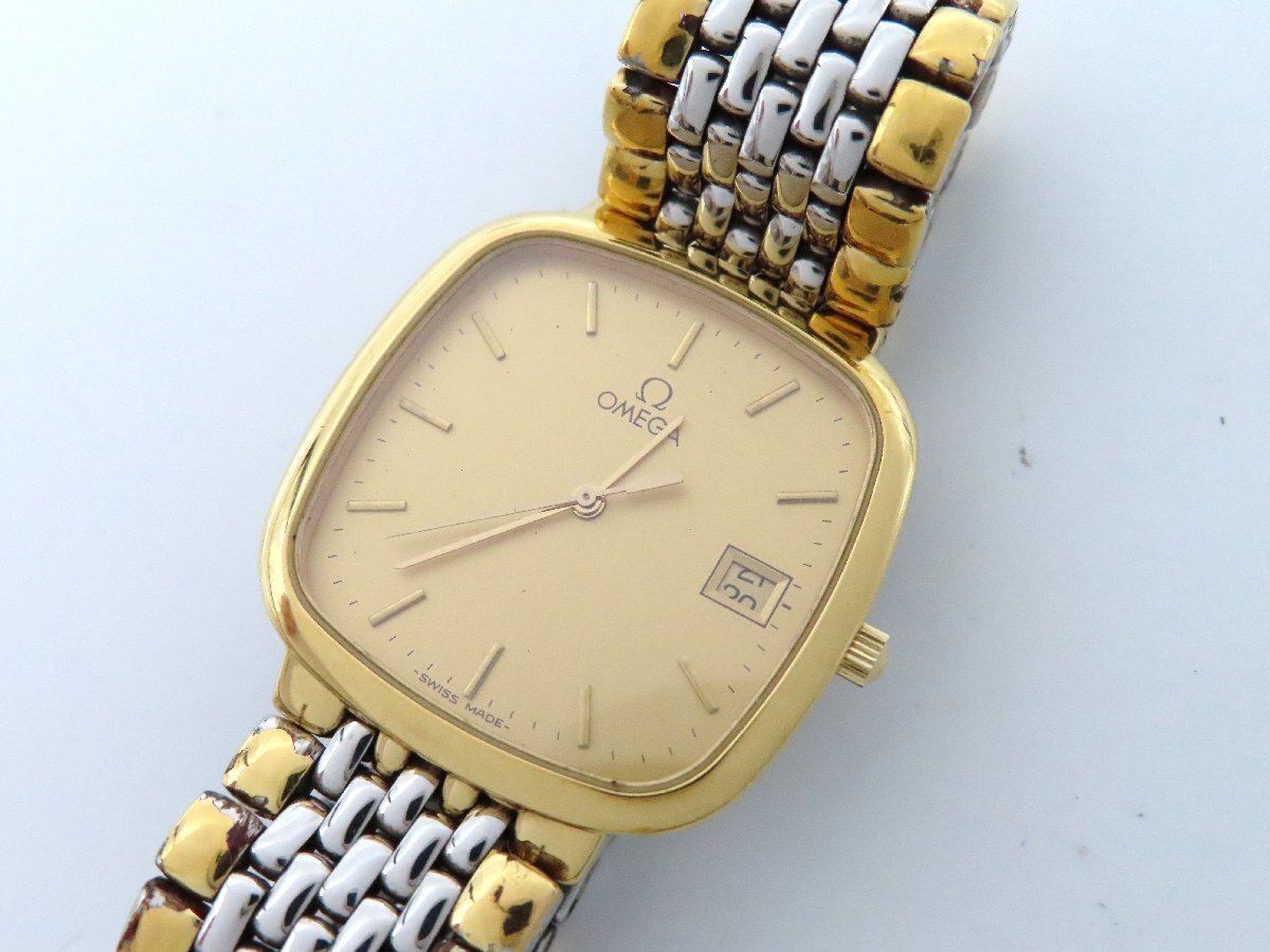 1円 オメガ(OMEGA) デヴィル GP/SS ゴールド文字盤 ボーイズ 1円 オメガ(OMEGA) デヴィル GP/SS ゴールド文字盤 ボーイズ