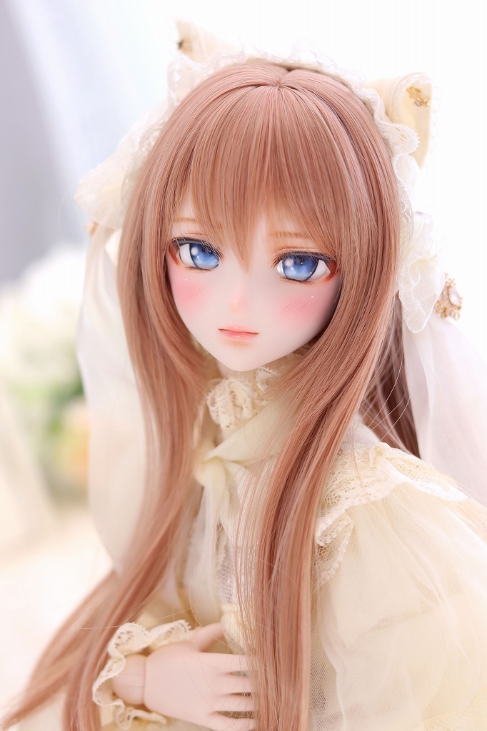 LUCKY STAR】DDH-09 セミホワイト肌 カスタムヘッド+アイ(ソフビ LUCKY STAR】DDH-09 セミホワイト肌 カスタムヘッド+アイ(ソフビ