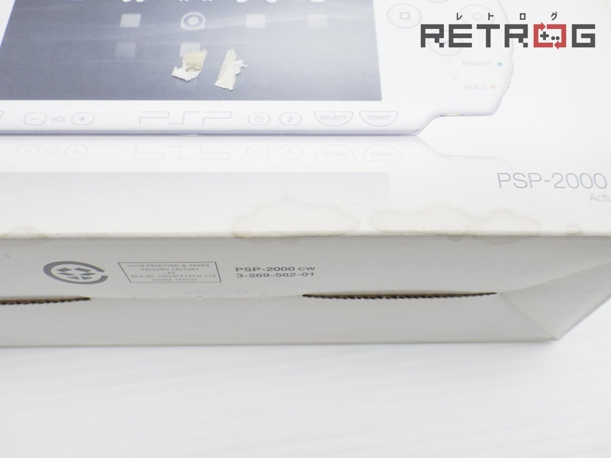 箱付き】【動作品】PSP本体(PSP-2000/セラミック・ホワイト 箱付き】【動作品】PSP本体(PSP-2000/セラミック・ホワイト
