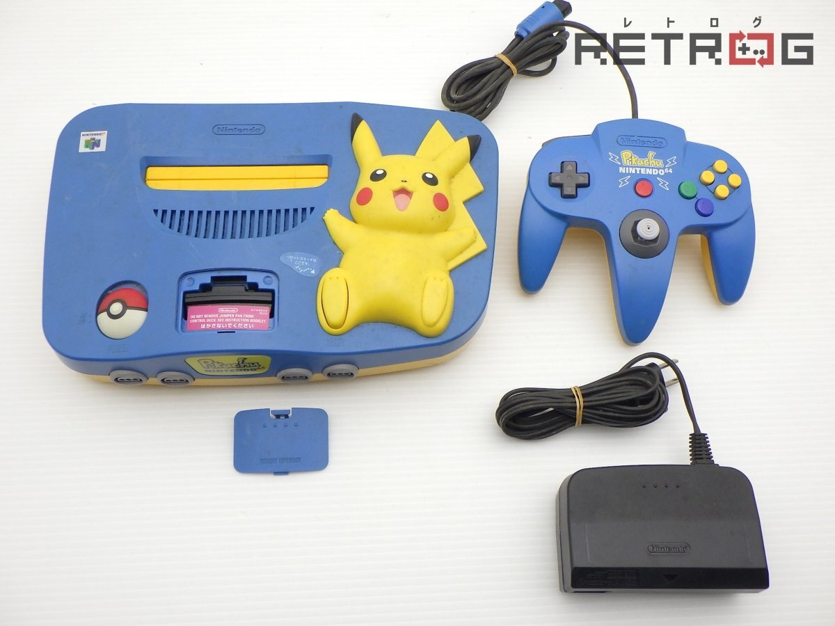 動作品】ピカチュウニンテンドウ64本体(ブルー&イエロー) N64 動作品】ピカチュウニンテンドウ64本体(ブルー&イエロー) N64