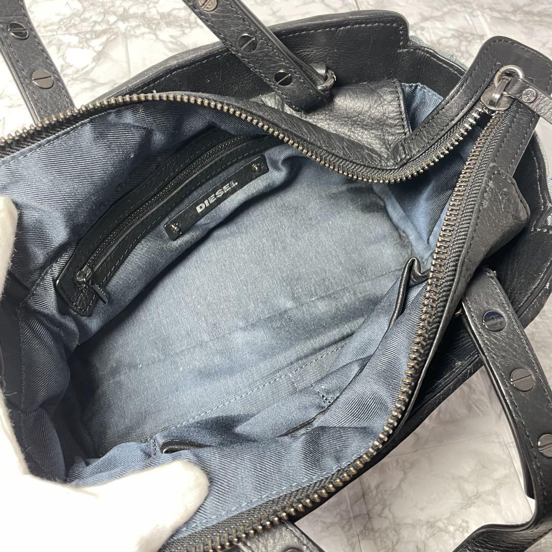 美品 DIESEL ディーゼル ハンドバッグ ショルダーバッグ 2way 美品 DIESEL ディーゼル ハンドバッグ ショルダーバッグ 2way