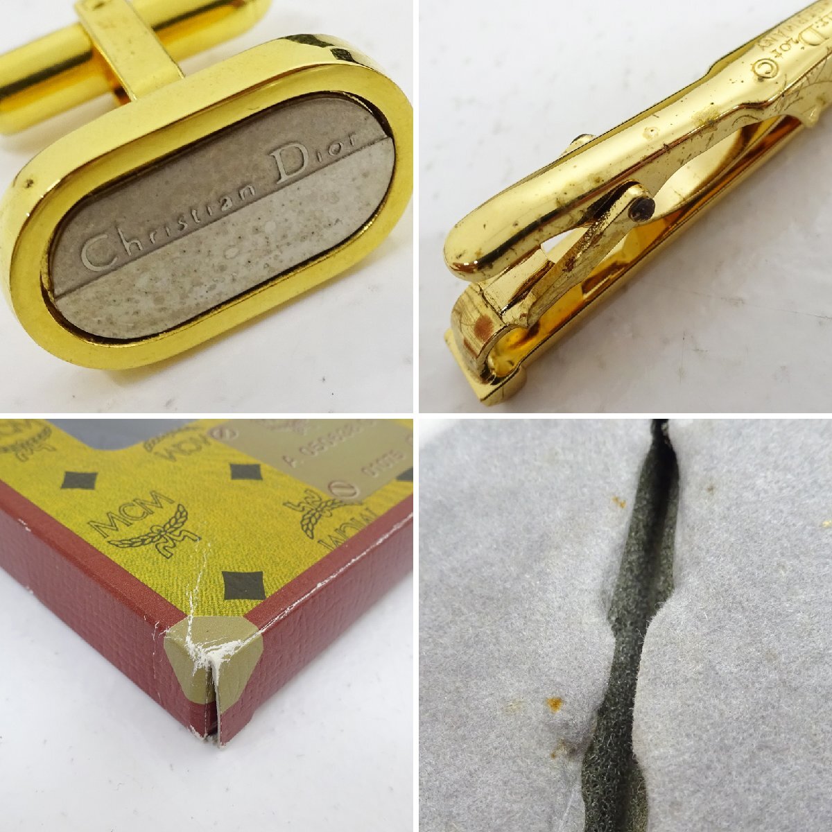 ☆中古☆カフスボタン タイピン タイチェーン ハンカチ 計9点 ☆中古☆カフスボタン タイピン タイチェーン ハンカチ 計9点