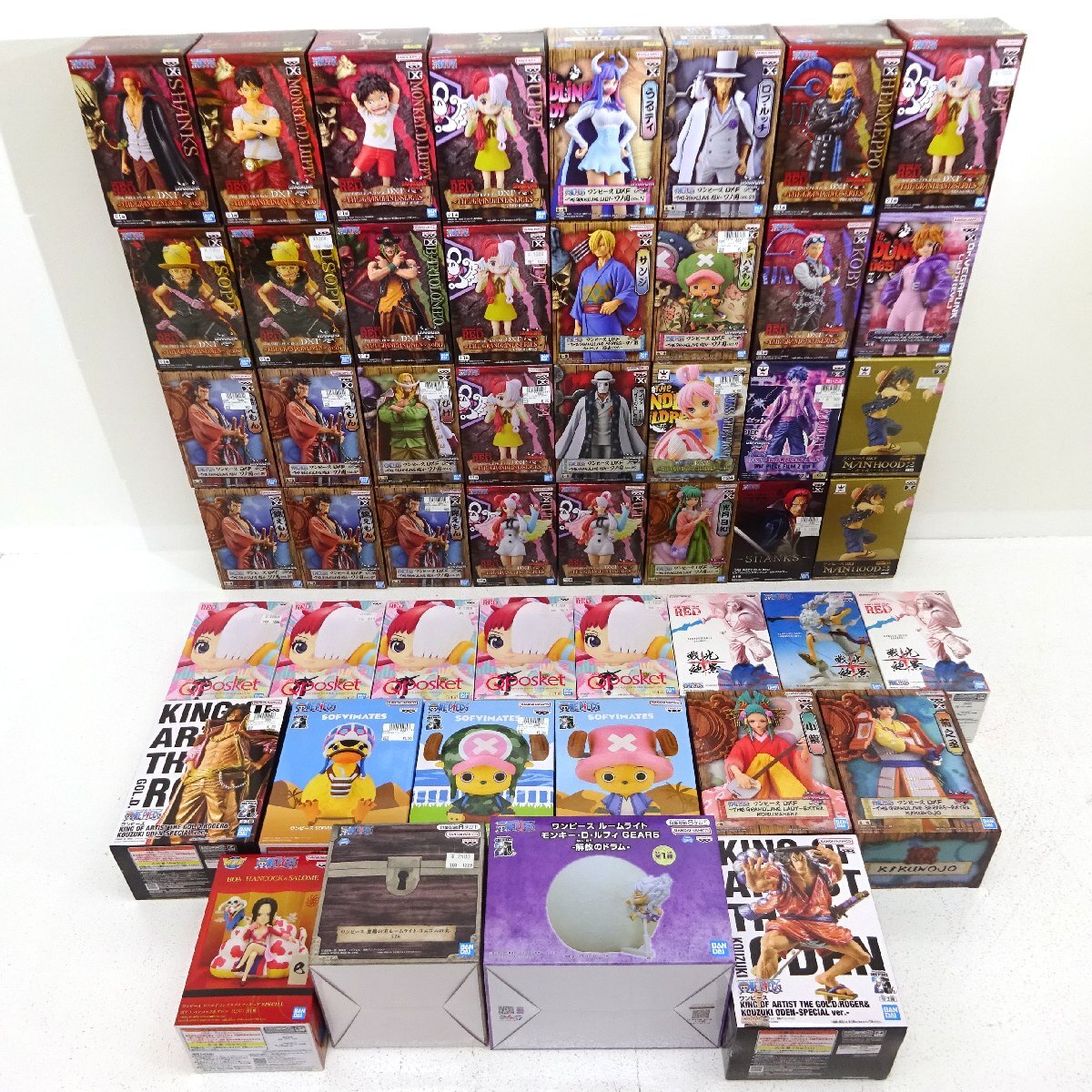 ☆未開封☆ワンピース プライズフィギュア まとめ売り 計50点 ☆未開封☆ワンピース プライズフィギュア まとめ売り 計50点