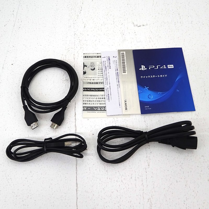 ☆中古☆PlayStation4 Pro 本体+ケーブル類+説明書のみ MONSTER ☆中古☆PlayStation4 Pro 本体+ケーブル類+説明書のみ MONSTER
