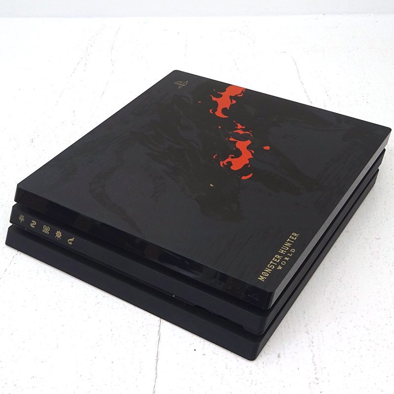 ☆中古☆PlayStation4 Pro 本体+ケーブル類+説明書のみ MONSTER ☆中古☆PlayStation4 Pro 本体+ケーブル類+説明書のみ MONSTER