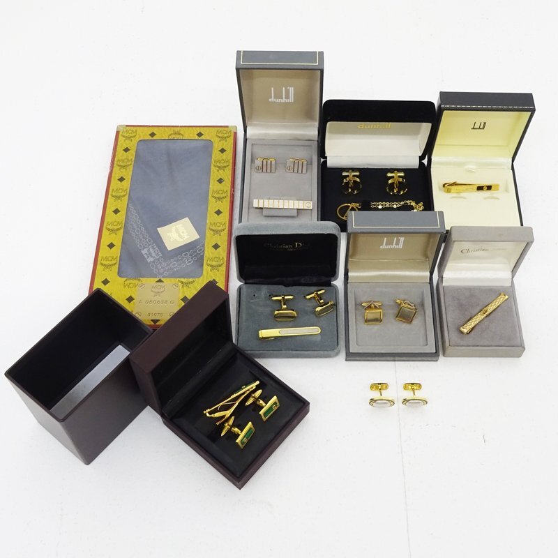 ☆中古☆カフスボタン タイピン タイチェーン ハンカチ 計9点 ☆中古☆カフスボタン タイピン タイチェーン ハンカチ 計9点