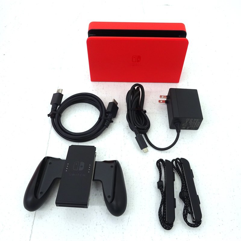 ☆中古☆Nintendo Switch 本体 Joy-Con(L)/(R)マリオレッド 有機 ☆中古☆Nintendo Switch 本体 Joy-Con(L)/(R)マリオレッド 有機