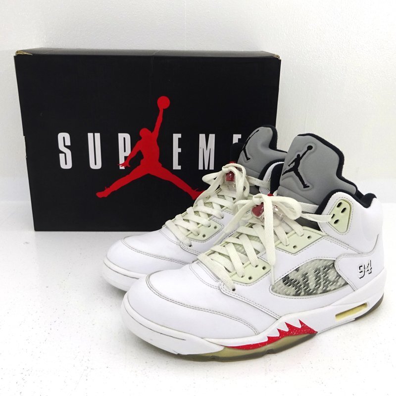☆中古☆NIKE×Supreme(ナイキ×シュプリーム) AIR JORDAN 5 RETRO ☆中古☆NIKE×Supreme(ナイキ×シュプリーム) AIR JORDAN 5 RETRO