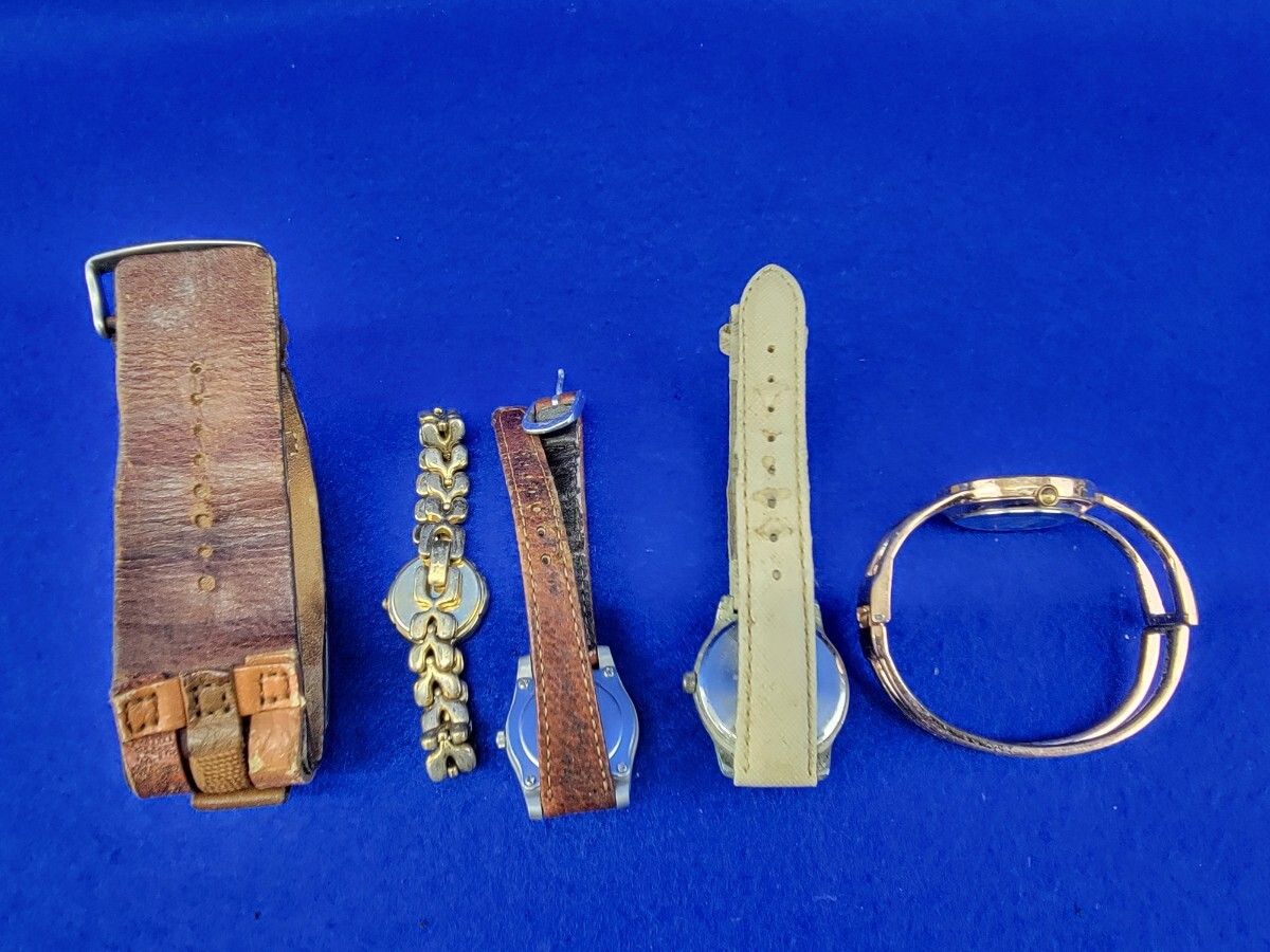 29 ジャンク品 部品取り FOSSIL NINA RICCI Q&Q j-axis 腕時計 5