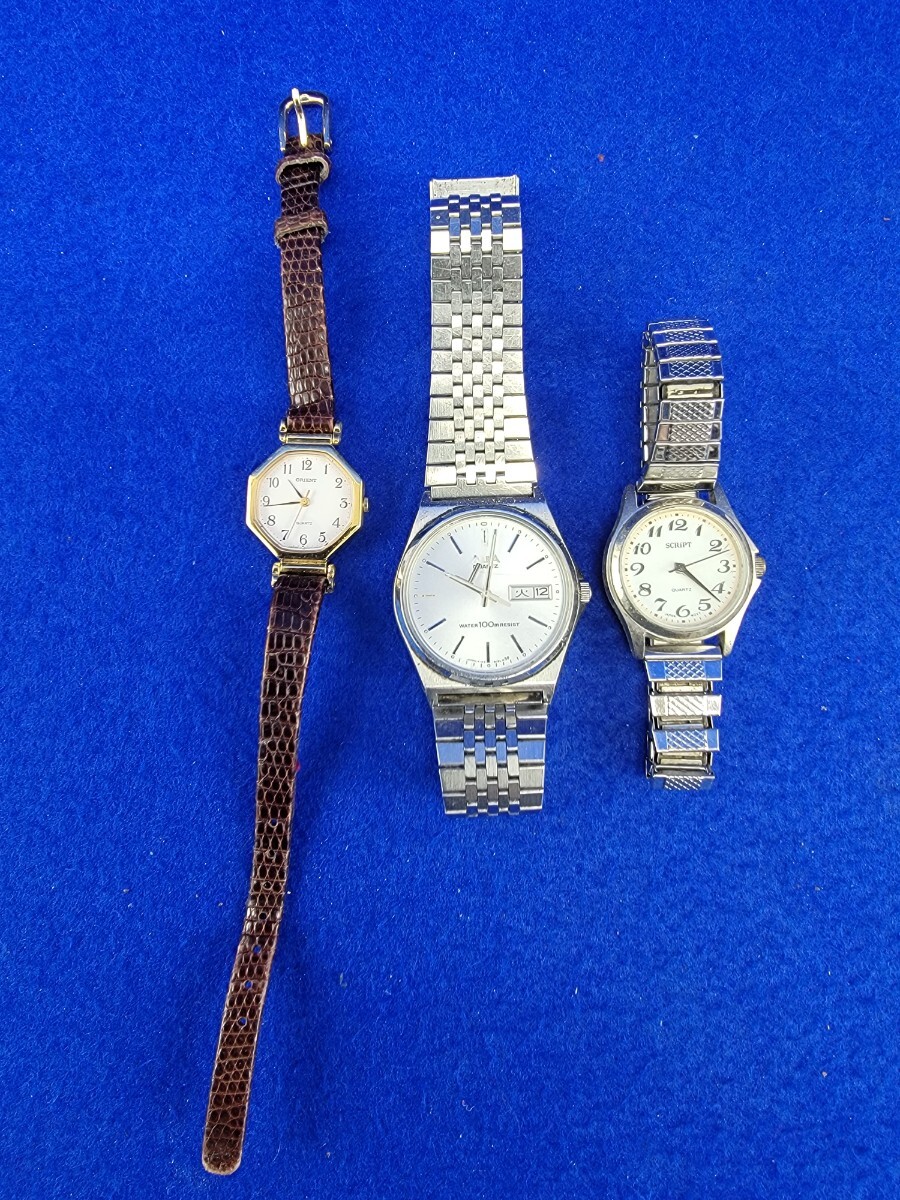 131 ジャンク品 部品取り ORIENT SEIKO ALBA SCRIPT J-axis
