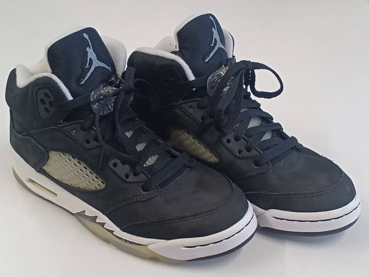 NIKE AIR JORDAN 5 RETRO (GS) OREO 23cm US4Y 箱付 美品 NIKE AIR JORDAN 5 RETRO (GS) OREO 23cm US4Y 箱付 美品