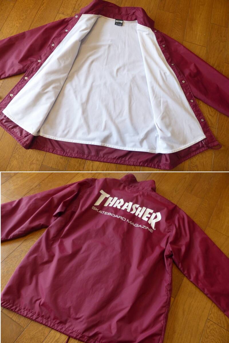 送料込 美品 THRASHER コーチジャケット M スラッシャー/MAG 送料込 美品 THRASHER コーチジャケット M スラッシャー/MAG