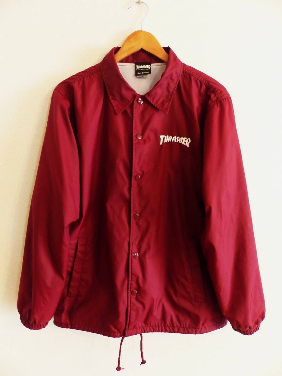 送料込 美品 THRASHER コーチジャケット M スラッシャー/MAG 送料込 美品 THRASHER コーチジャケット M スラッシャー/MAG