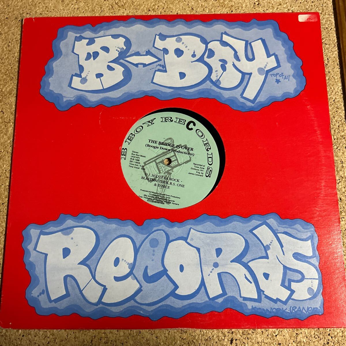 Boogie Down Productions / The Bridge Is Over / DJ Scott La Rock Blastmaster K.R.S. ONE & D-Nice / LP レコード_画像1