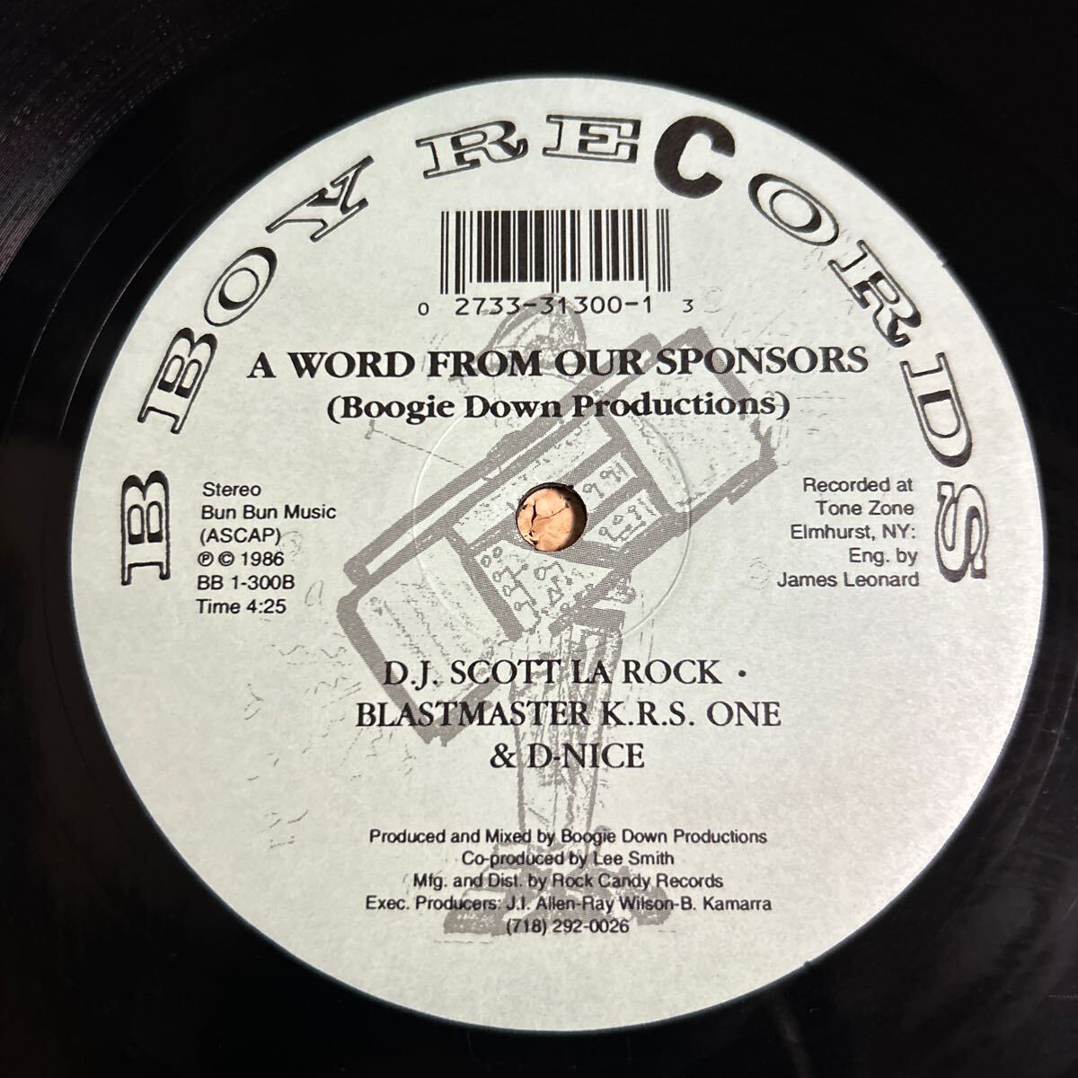 Boogie Down Productions / The Bridge Is Over / DJ Scott La Rock Blastmaster K.R.S. ONE & D-Nice / LP レコード_画像2