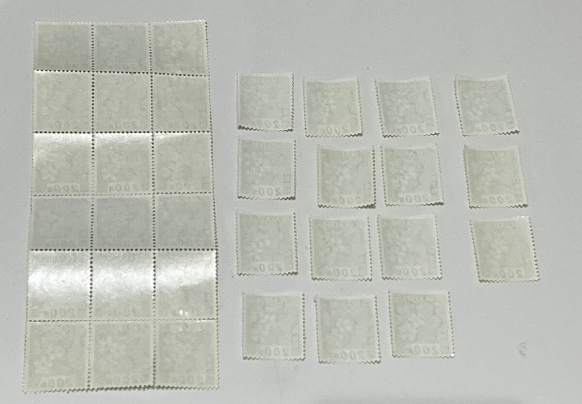 □未使用品□収入印紙 200円×33枚 旧柄 額面6600円分 ZE4066Z □未使用品□収入印紙 200円×33枚 旧柄 額面6600円分 ZE4066Z