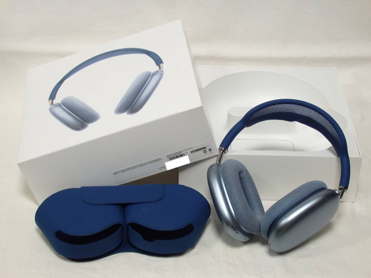 ☆中古☆Apple AirPods Max MGYL3J/A Sky Blue A2096箱付き ☆中古☆Apple AirPods Max MGYL3J/A Sky Blue A2096箱付き