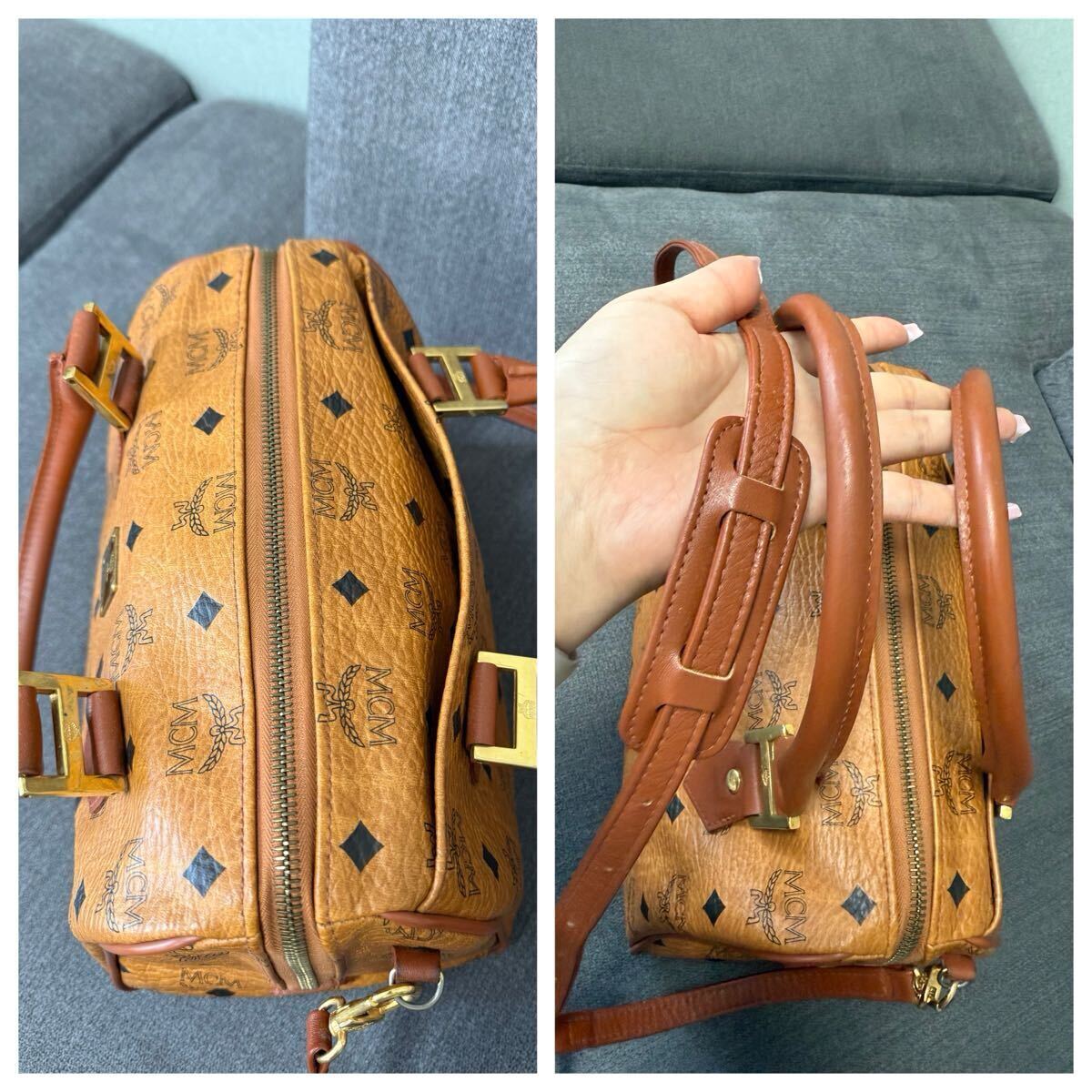 MCM エムシーエム 2way ミニボストンバッグ ハンドバッグ MCM エムシーエム 2way ミニボストンバッグ ハンドバッグ