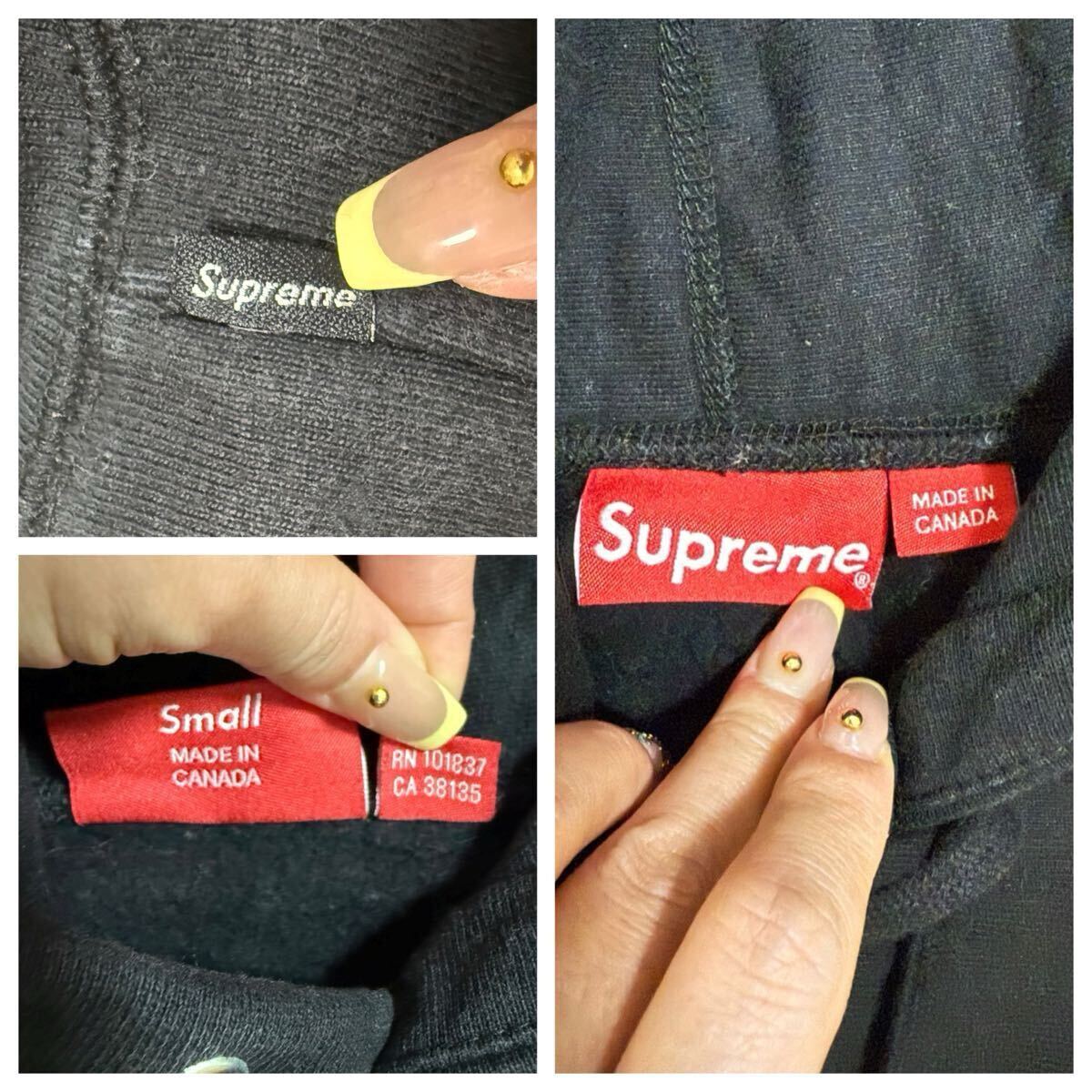 supreme シュプリーム 川口春奈着用パーカー S パーカー 黒 supreme シュプリーム 川口春奈着用パーカー S パーカー 黒