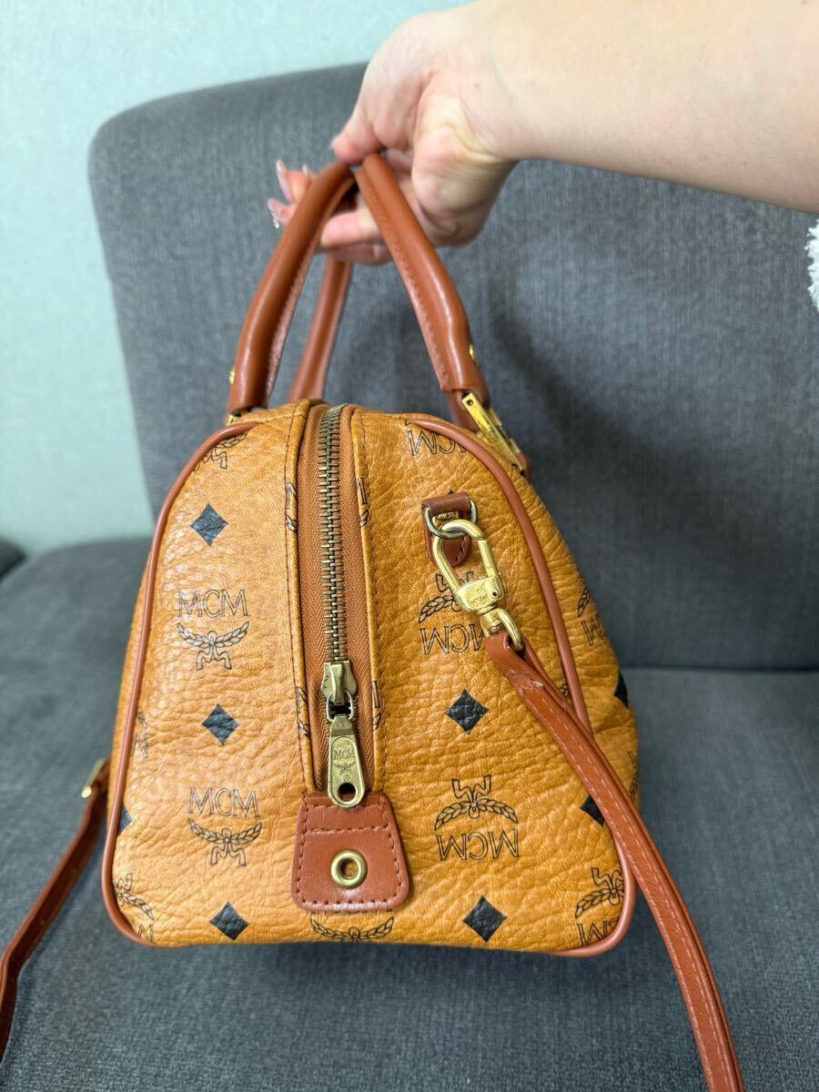 MCM エムシーエム 2way ミニボストンバッグ ハンドバッグ MCM エムシーエム 2way ミニボストンバッグ ハンドバッグ