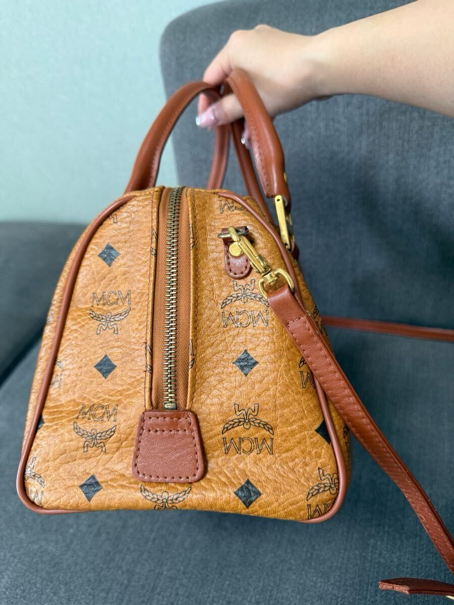 MCM エムシーエム 2way ミニボストンバッグ ハンドバッグ MCM エムシーエム 2way ミニボストンバッグ ハンドバッグ