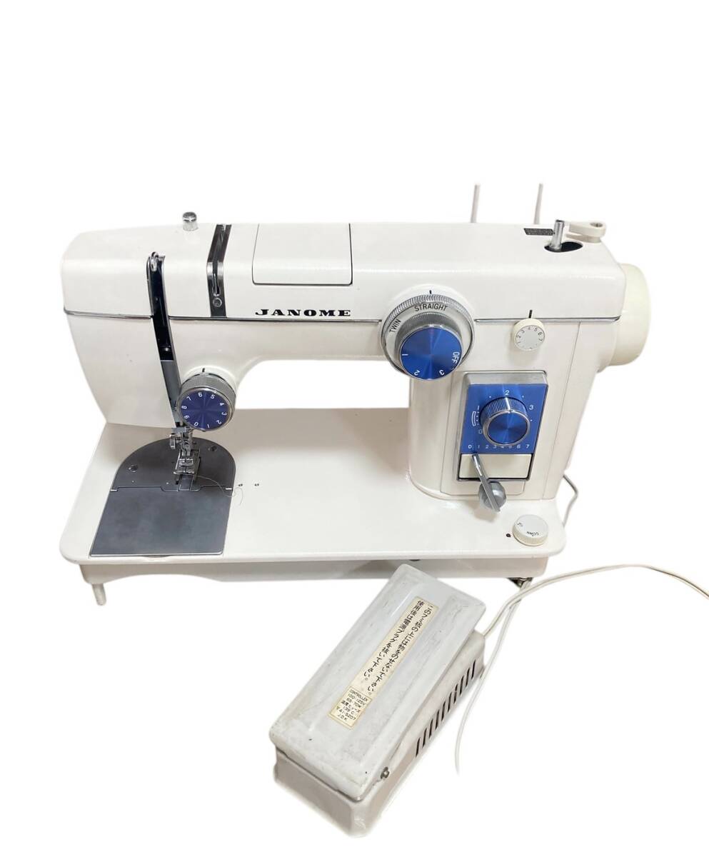 O) ジャノメ JANOME 804型 ミシン フットペダル付き 洋裁 手芸 O) ジャノメ JANOME 804型 ミシン フットペダル付き 洋裁 手芸