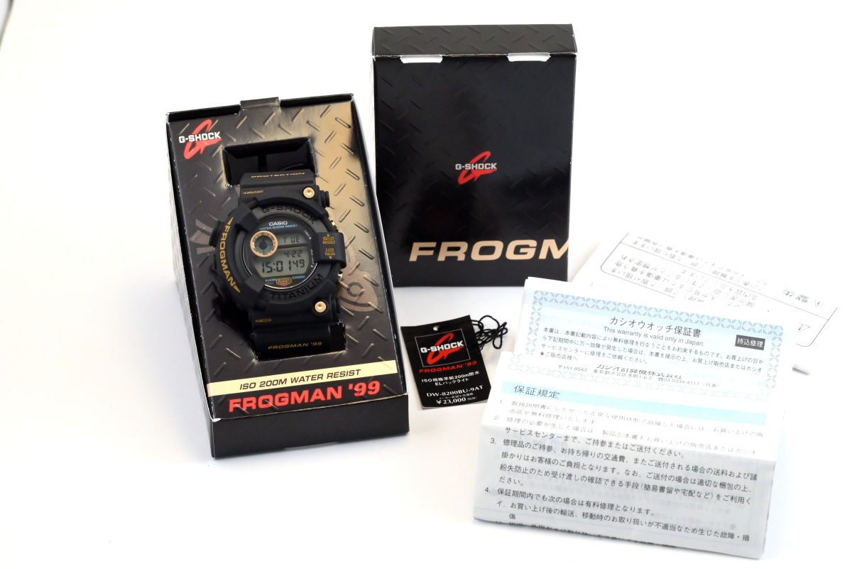 美品 動作品 G-SHOCK フロッグマン FROGMAN DW-8200BU-9AT 美品 動作品 G-SHOCK フロッグマン FROGMAN DW-8200BU-9AT