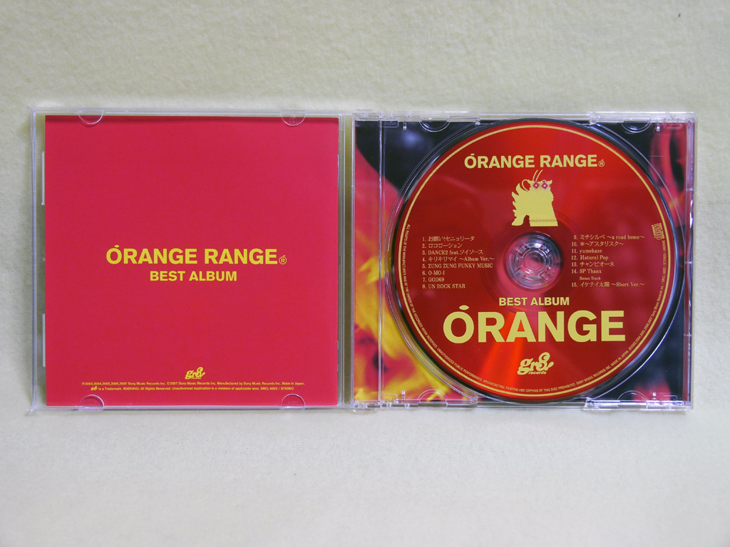 [ORANGE RANGE BEST ALBUM]ORANG,RANGE2 шт. комплект slip кейс, специальный фото буклет имеется 