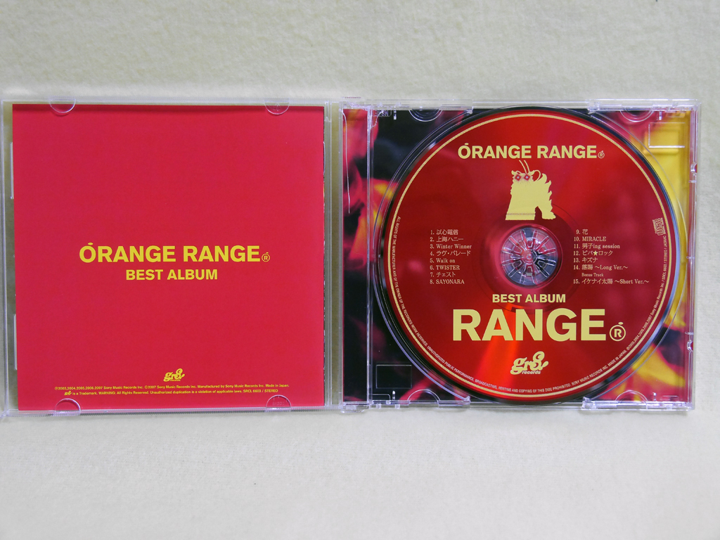 [ORANGE RANGE BEST ALBUM]ORANG,RANGE2 шт. комплект slip кейс, специальный фото буклет имеется 