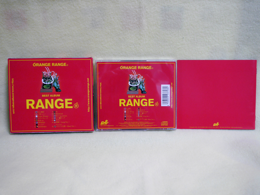 [ORANGE RANGE BEST ALBUM]ORANG,RANGE2 шт. комплект slip кейс, специальный фото буклет имеется 