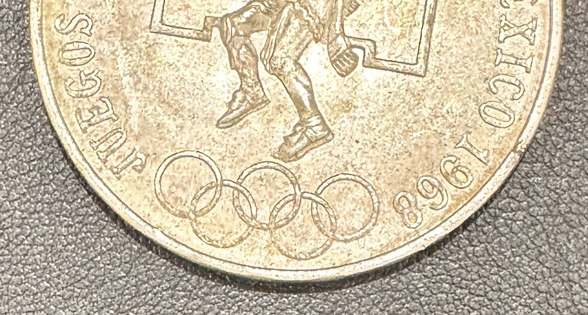 1035 メキシコオリンピック 記念コイン 銀貨 1968年 25ペソ 画像 1035 メキシコオリンピック 記念コイン 銀貨 1968年 25ペソ 画像
