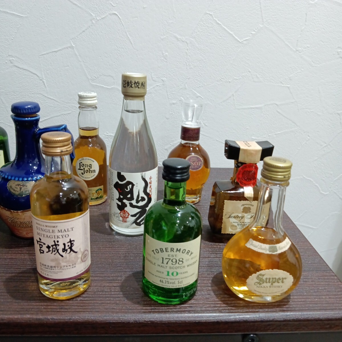 未開栓 ミニボトル ニッカ宮城峡 泡波 鬼石 古酒 ウイスキー 未開栓 ミニボトル ニッカ宮城峡 泡波 鬼石 古酒 ウイスキー