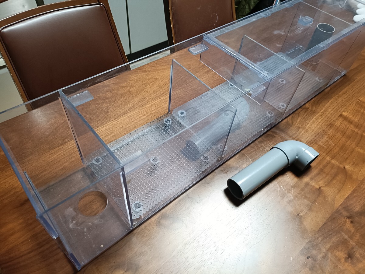 90cm水槽用上部フィルター ガラス水槽用 3層式 ウールボックス付 90cm水槽用上部フィルター ガラス水槽用 3層式 ウールボックス付