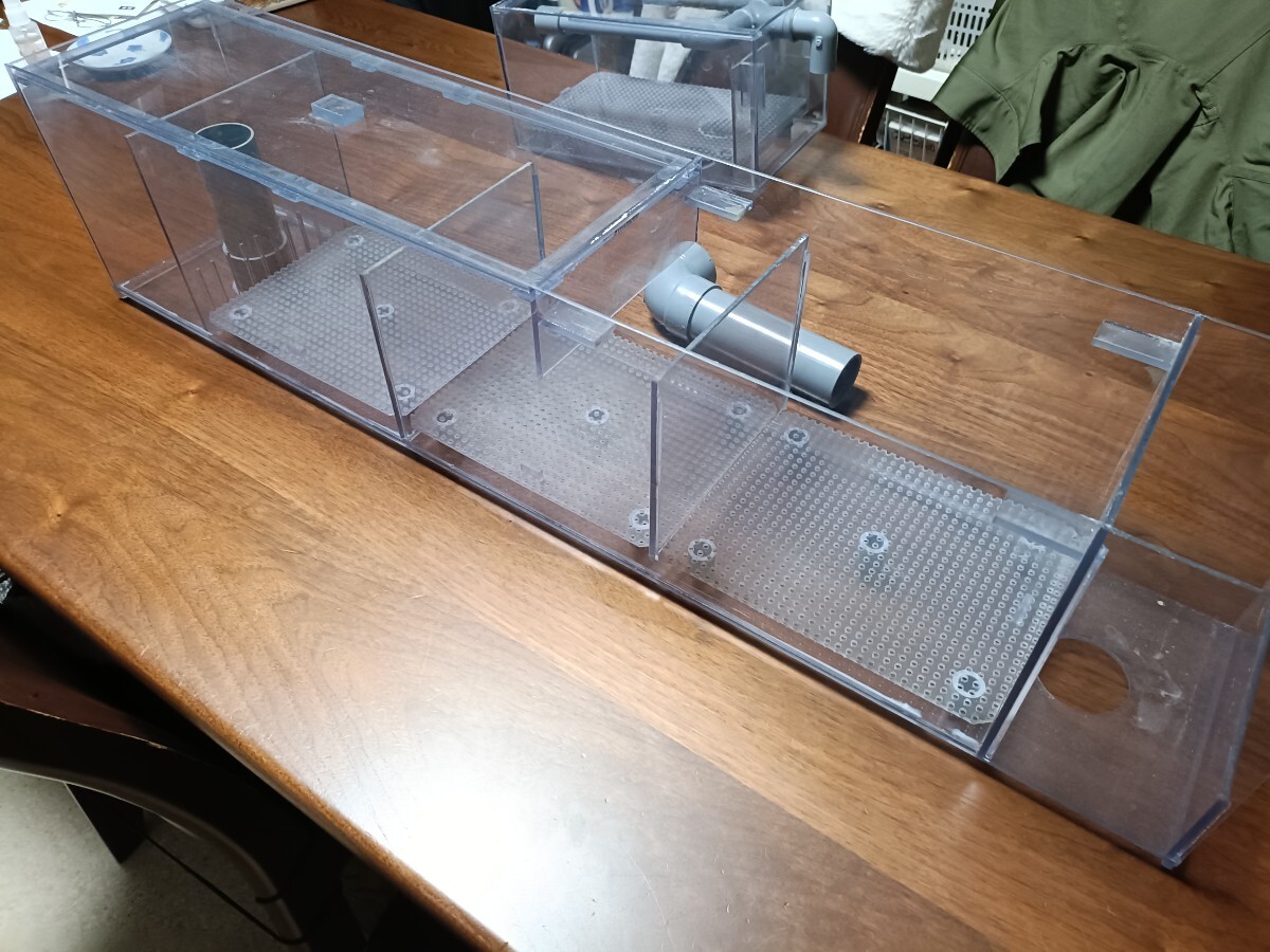 90cm水槽用上部フィルター ガラス水槽用 3層式 ウールボックス付 90cm水槽用上部フィルター ガラス水槽用 3層式 ウールボックス付