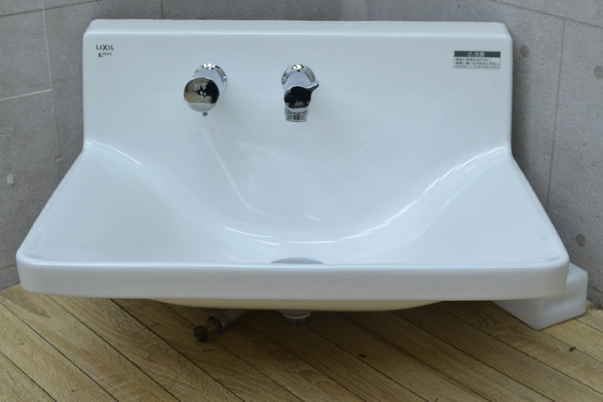 W1284■INAX　LIXIL■洗面ボウル■洗面器■陶器制■外寸　約幅500×奧行き460×高さ330mm