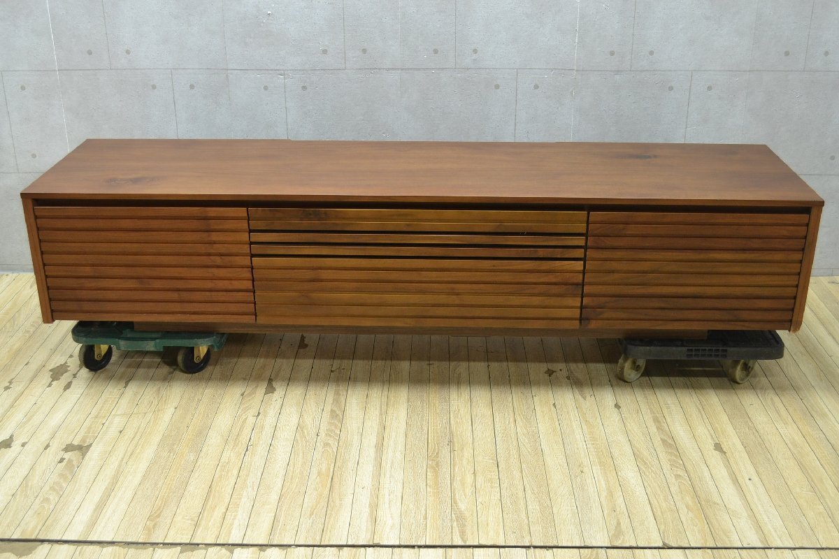 W1296■テレビ臺?AVボード■ローボード■高さ（約）384mm×幅（約)1800ｍｍ×奧行（約）445ｍｍ