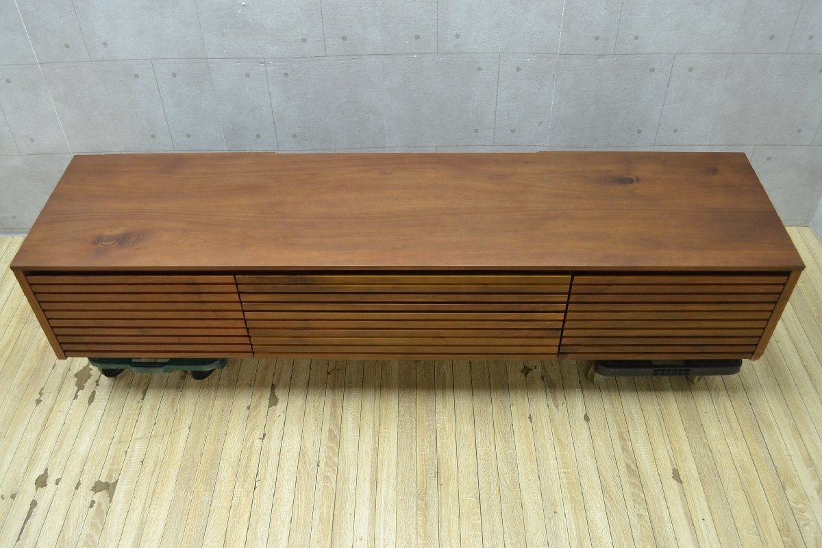 W1296■テレビ臺?AVボード■ローボード■高さ（約）384mm×幅（約)1800ｍｍ×奧行（約）445ｍｍ