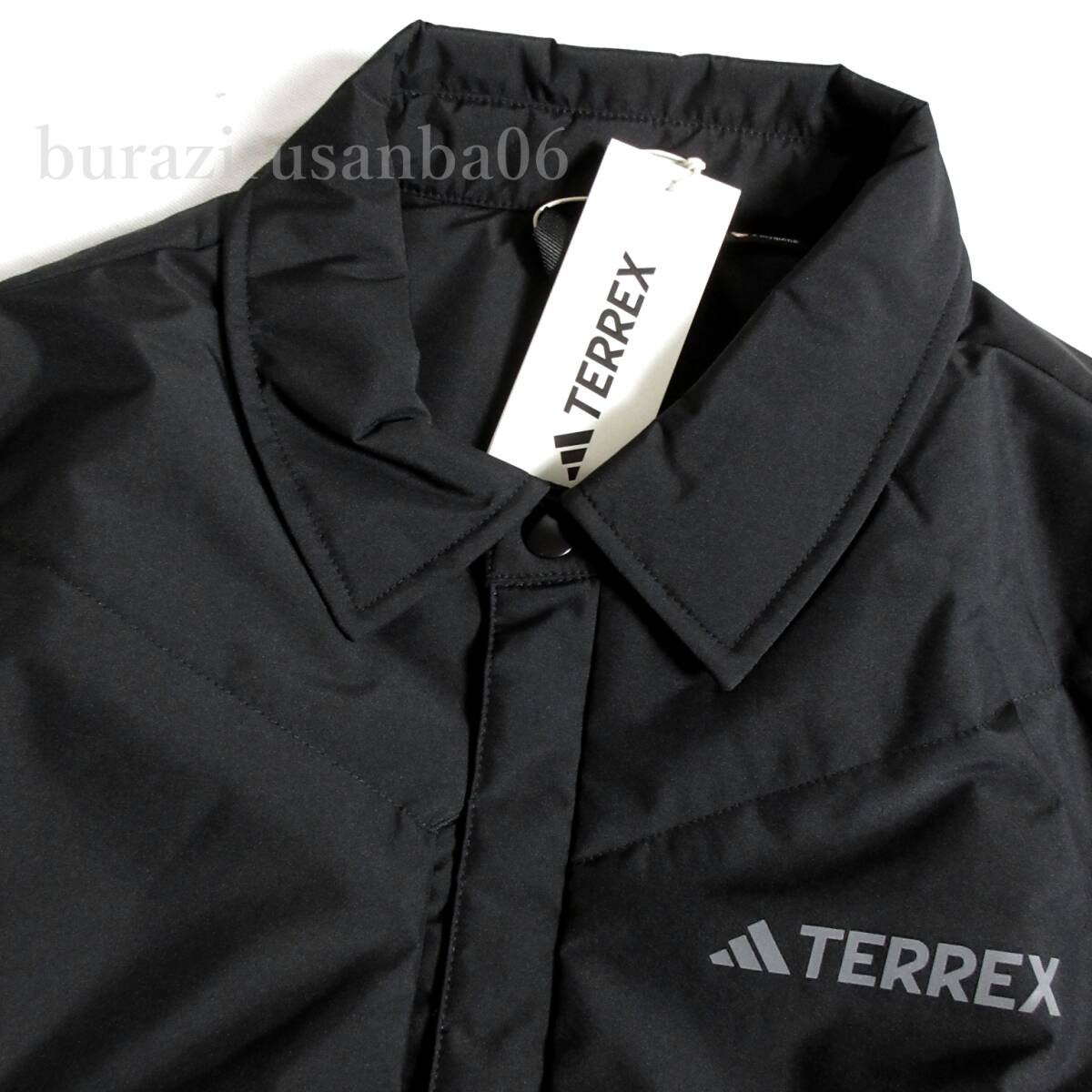 メンズ L ◆未使用 定価18,700円 adidas TERREX アディダス テレックス はっ水 ライトウェイト パデッド ジャケット 薄中綿入り 黒 IL9014