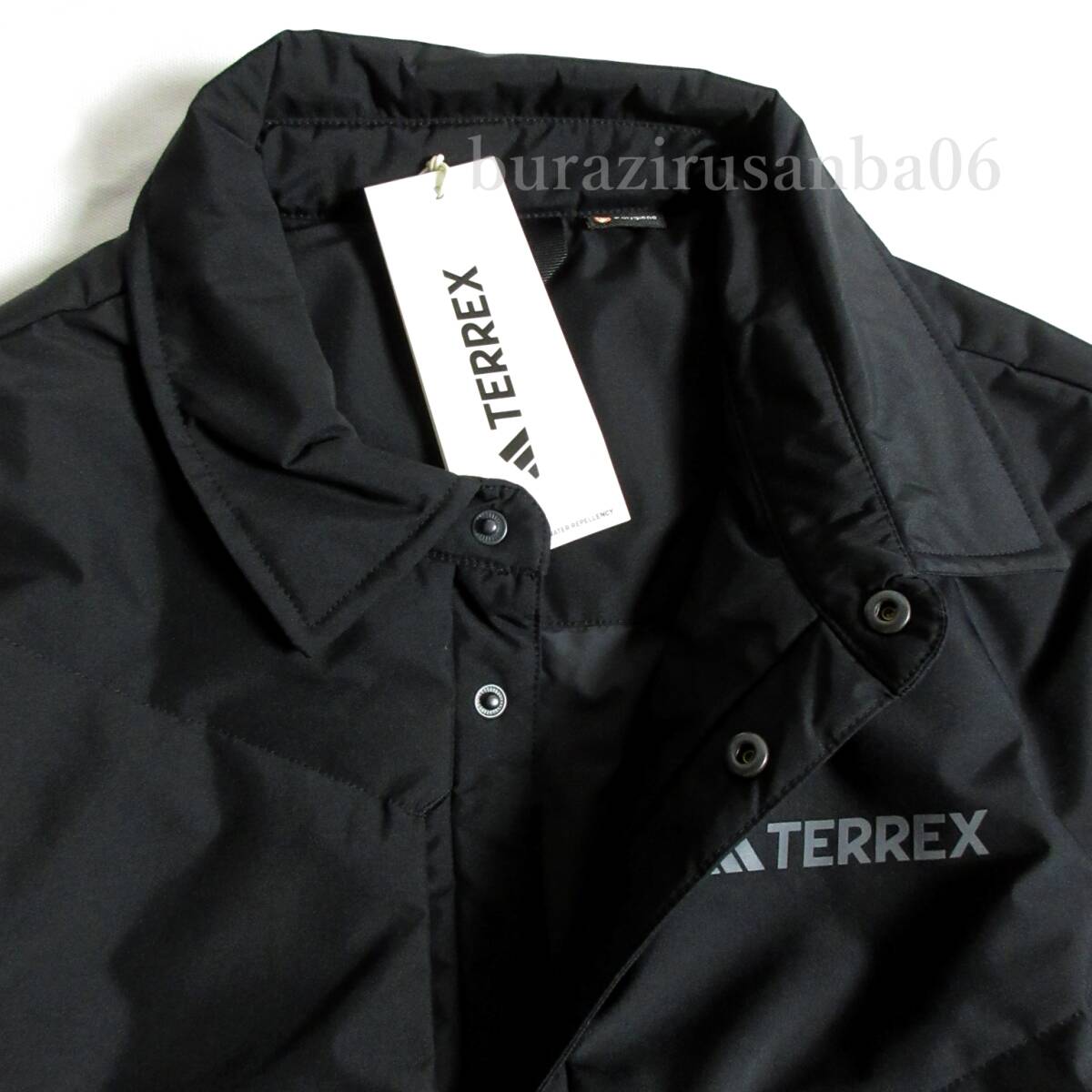 メンズ L ◆未使用 定価18,700円 adidas TERREX アディダス テレックス はっ水 ライトウェイト パデッド ジャケット 薄中綿入り 黒 IL9014