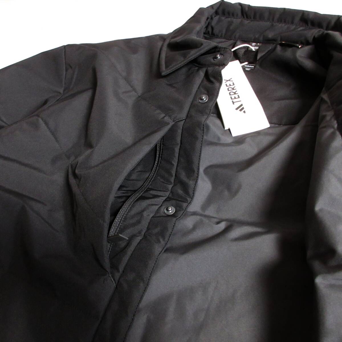 メンズ L ◆未使用 定価18,700円 adidas TERREX アディダス テレックス はっ水 ライトウェイト パデッド ジャケット 薄中綿入り 黒 IL9014