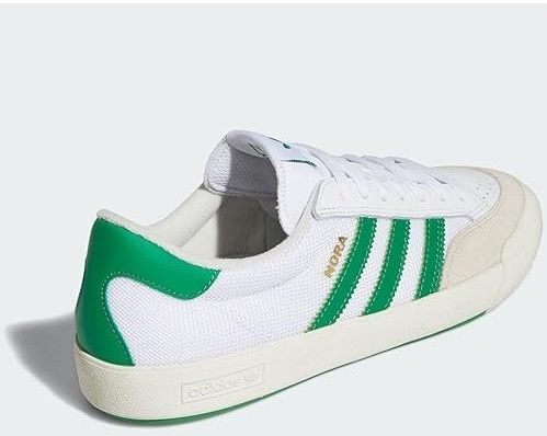 定価13200円 新品正規(guī)品 アディダス 大人気 スケートボードシューズ アディダス スケートボーディング ノラ ホワイトXグリーン 27㎝