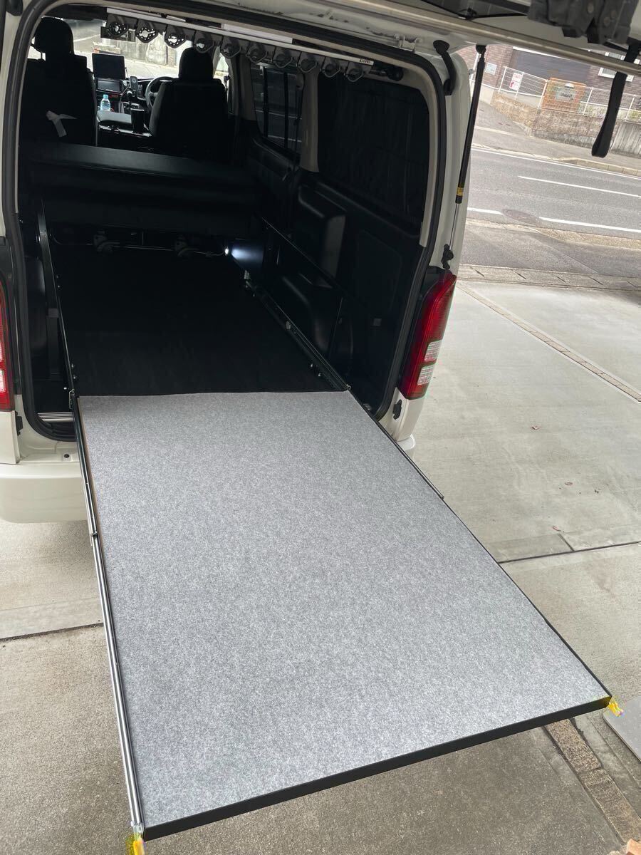 ハイエース スライドフロア レールキット150cm 棚板、フェルト ハイエース スライドフロア レールキット150cm 棚板、フェルト