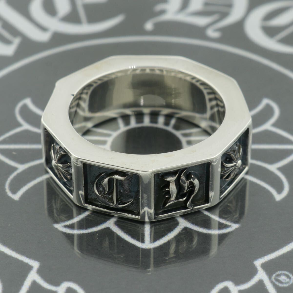 CHROME HEARTS】CH PLUS ALPHABET BLOCK RING・20号・新品加工 CHROME HEARTS】CH PLUS ALPHABET BLOCK RING・20号・新品加工
