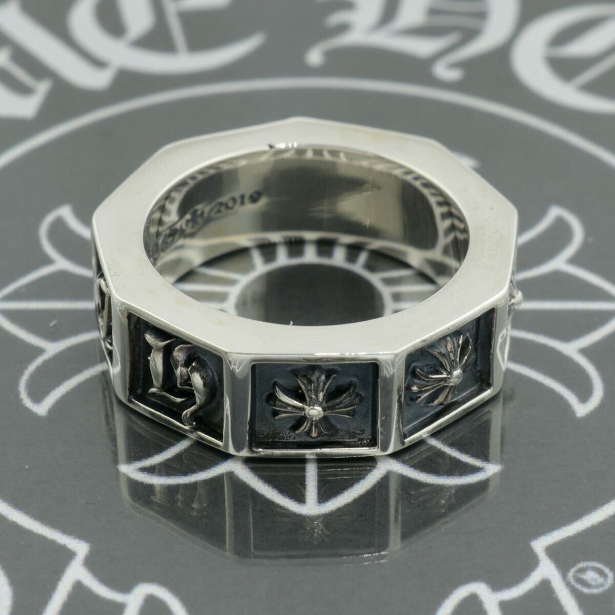 CHROME HEARTS】CH PLUS ALPHABET BLOCK RING・20号・新品加工 CHROME HEARTS】CH PLUS ALPHABET BLOCK RING・20号・新品加工