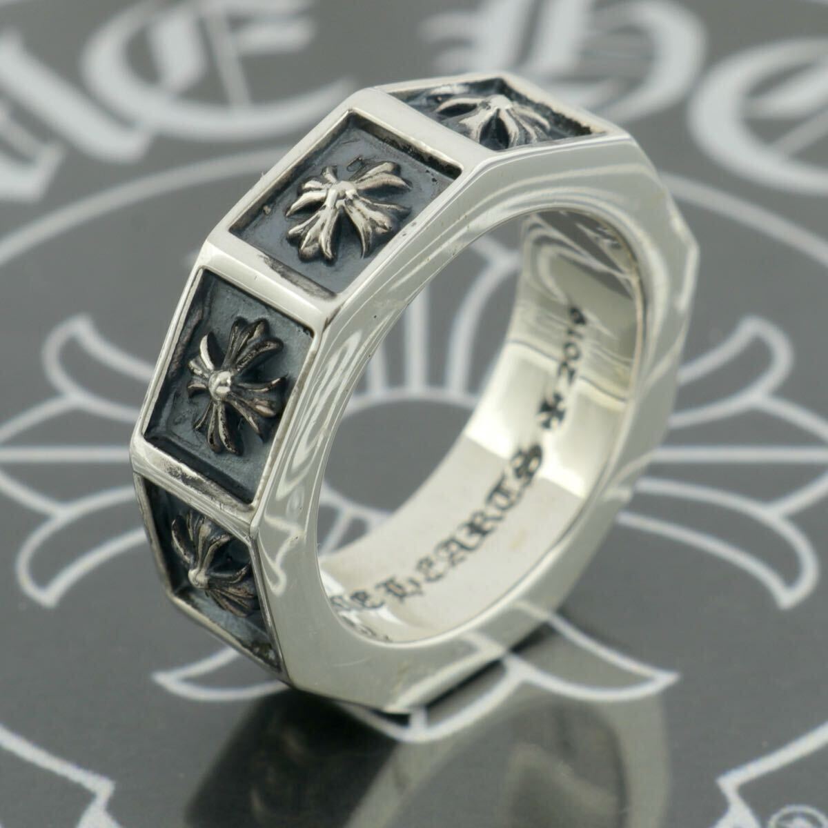 CHROME HEARTS】CH PLUS ALPHABET BLOCK RING・20号・新品加工 CHROME HEARTS】CH PLUS ALPHABET BLOCK RING・20号・新品加工