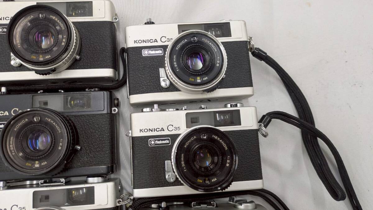 ☆訳あり特価☆ KONICA C35 11個 0416-6(コンパクトカメラ ☆訳あり特価☆ KONICA C35 11個 0416-6(コンパクトカメラ