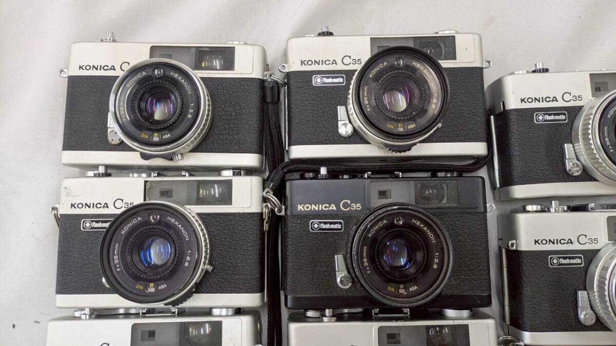 ☆訳あり特価☆ KONICA C35 11個 0416-6(コンパクトカメラ ☆訳あり特価☆ KONICA C35 11個 0416-6(コンパクトカメラ